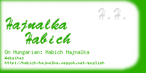 hajnalka habich business card